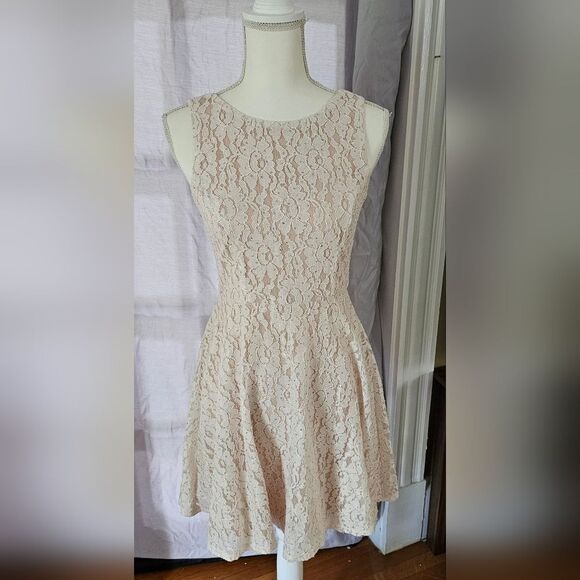 Speechless Pink Halter A-Line Mini Dress - Picture 1 of 6